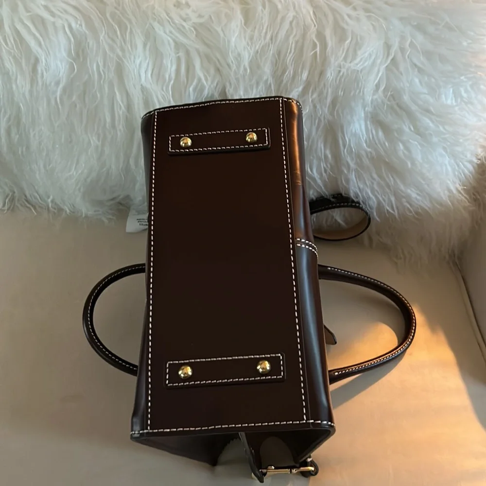 Dooney and Bourke Handbag - Bordeaux Color with Dust Bag - Picture 6 of 15